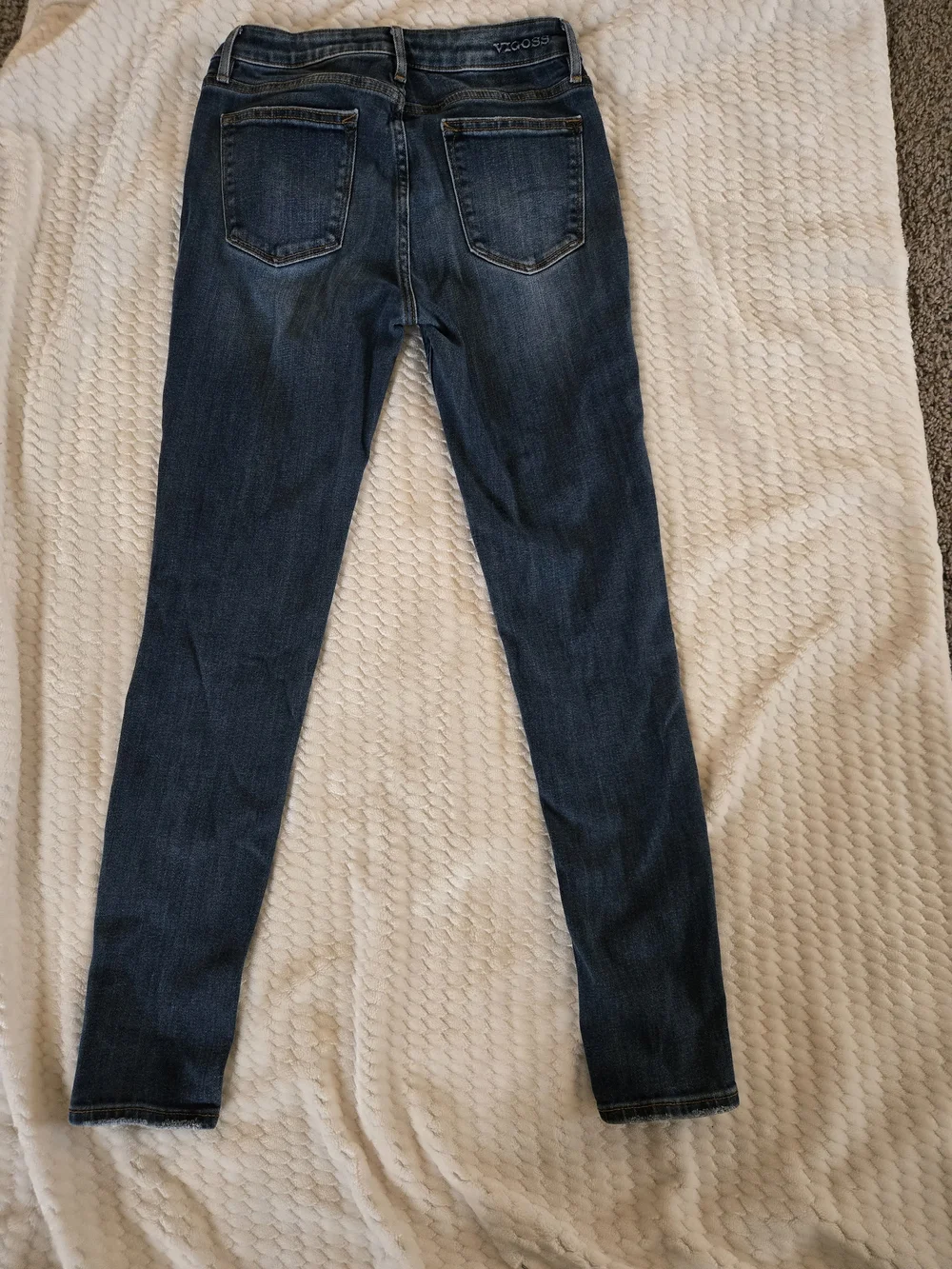 Vigoss Dark Blue Ripped Skinny Jeans